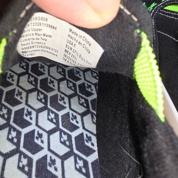 Minecraft Big Boys Size 5 Canvas Slip-on Sneakers Black, Green, White worn 1x - Picture 8 of 9